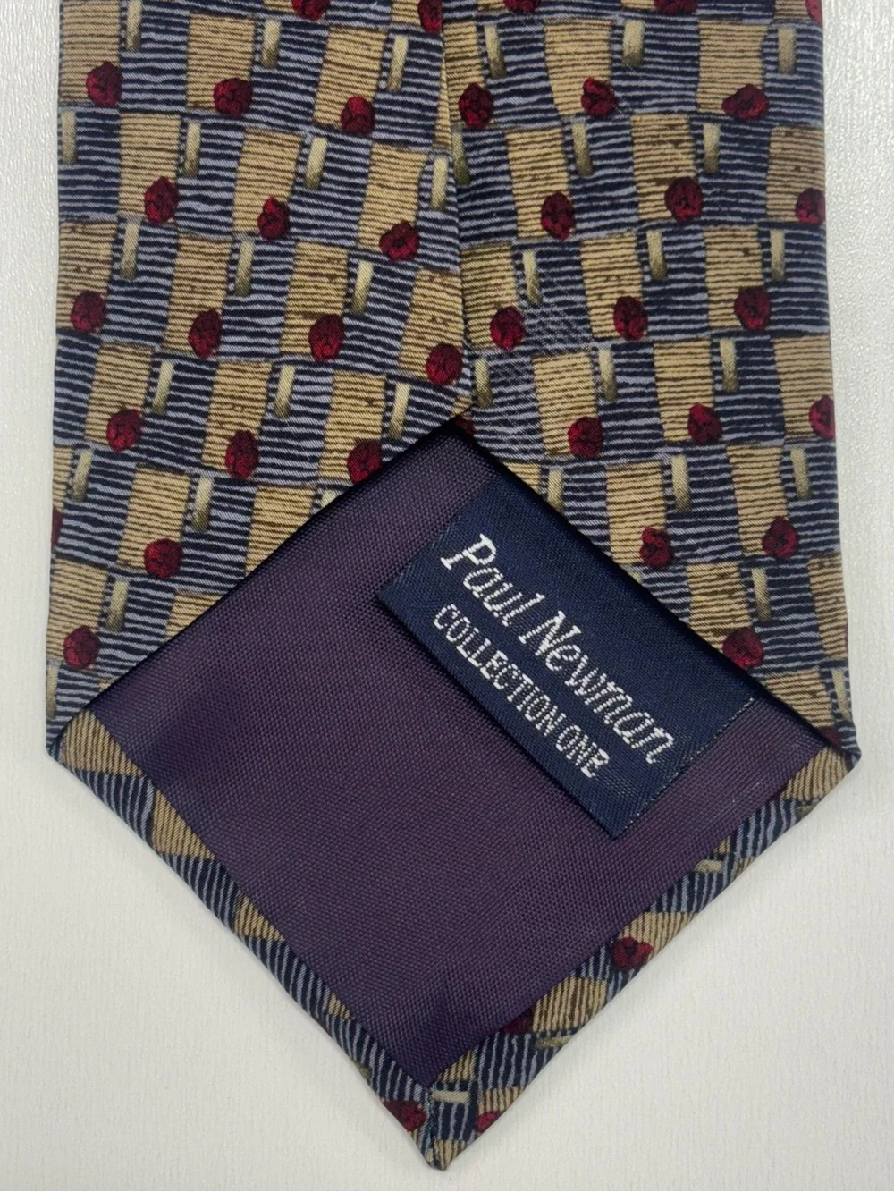 Vintage Christopher Reeve Paul Newman Collection One 100% Silk Tie